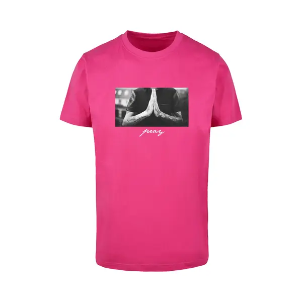 Mister Tee, Herren, Shirts, Pray Tee - 330, Rosa, (M) thumbnail