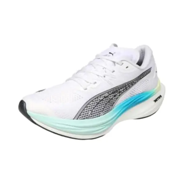 Puma Deviate Nitro 3 Mint Melt-Speed Blue ShoesMen, Puma White Mint Melt, 9.5 Uk thumbnail