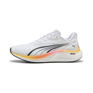 Puma Electrify Nitro 4 Hardloopschoenen Voor Heren, Puma Wit Gif Roze Zon Beek, 42.5 Eu