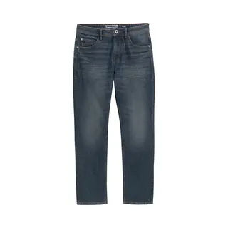 Tom Tailor Herren Jeans Marvin Straight - Mid Waist - Straight Fit - Blau Schwarz