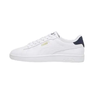 Puma Unisex Adults Puma Smash 3.0 L Sneakers, Puma White-Puma Navy-Puma Gold, 4 Uk