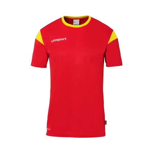 Uhlsport Unisex Squad 27 Kurzarm Trikot, Rot/Limonengelb, 152 Eu thumbnail
