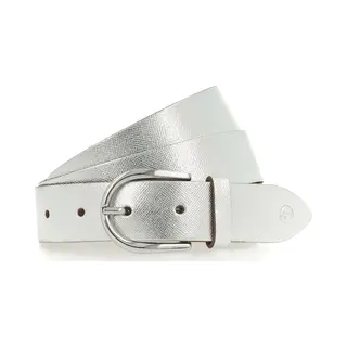 Tamaris, Damen, Gürtel, Gürtel Leder, Silber, (90)