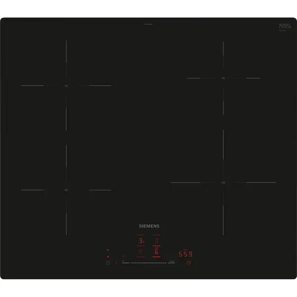 Siemens iQ100 EH61RHEB1E kookplaat Zwart Ingebouwd 60 cm Inductiekookplaat zones 4 zone(s) thumbnail