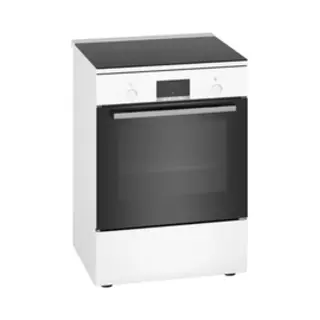 Bosch Serie 4 HLR390020 fornuis Vrijstaand fornuis A Electrisch Inductiekookplaat zones Wit