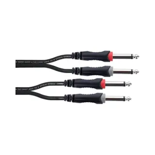 Cordial 14843 audio cable 1 m 2 x 6.35mm Black, Red