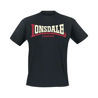 Lonsdale London Two Tone T-Shirt Schwarz In 3XL