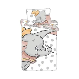Ac-Deco Disney Dumbo Bettwäsche – Bettbezug 100x135 Cm & Kissenbezug 40x60 Cm