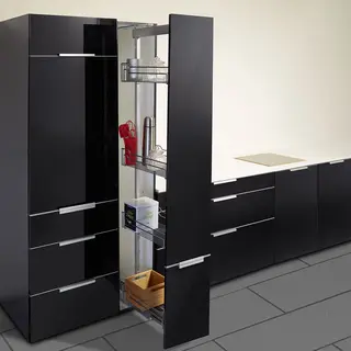 Sotech Kesseböhmer Dispensa-X Met Set Van Manden Zilvergrijs Apothekersuittrek 100 Kg Draagkracht Voor Corpusbreedte 300 Mm En Corpushoogte 1600 - 2000 Mm