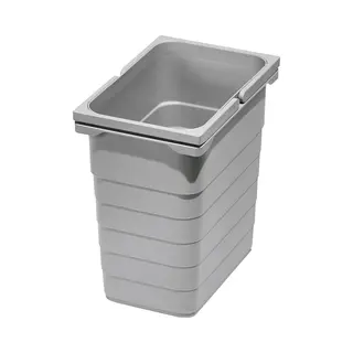 So-Tech® Mülleimer Eins2vier Abfallsammler Höhe, 310 Mm, Volumen 8 Liter 153 X 230 Mm Alugrau 5050