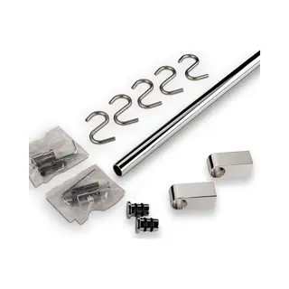 Sotech So-Tech® Küchenreling Reling Set 600mm Verchromt 16 Mm Rohrdurchmesser