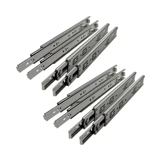 Sotech 4 Paar (8 Stück) Vollauszüge KV1-45-H45-L500-Nf 500 Mm (eingeschoben) Kugelführungen Tragkraft 45 Kg