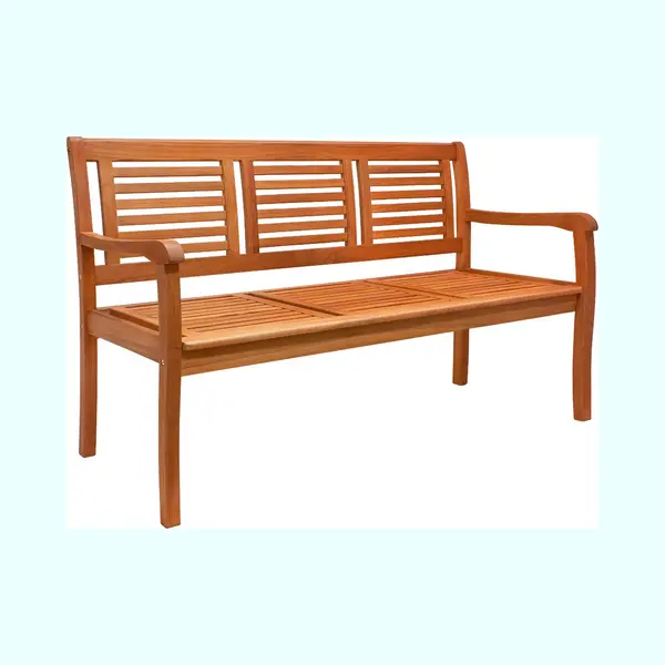 Casaria® Garden Bench Bologna Eucalyptus Wood 153x90x60cm Fsc®-Certified thumbnail