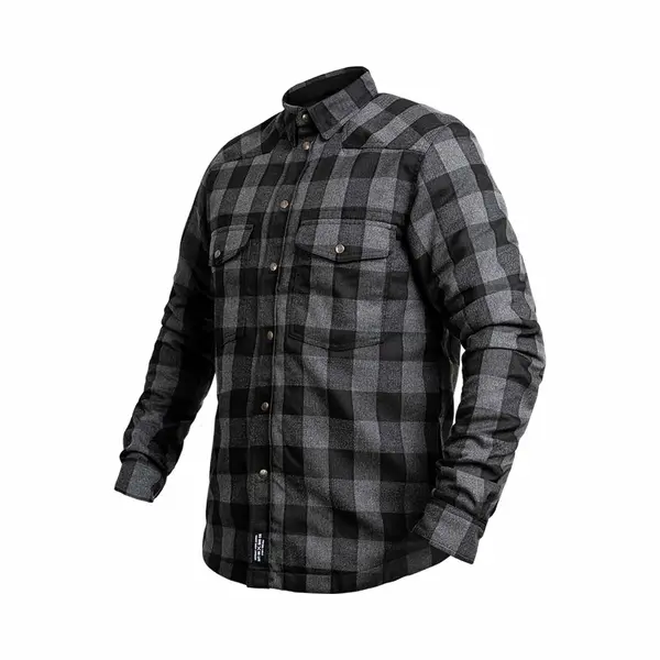 John Doe Motoshirt Hemd, Grau/schwarz, 2XL thumbnail