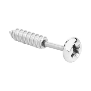 EtNox Hard And Heavy - Gothic Oorstekerset - Screw - Zilverkleurig