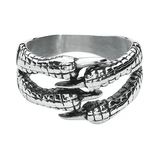EtNox Hard And Heavy Claw Ring Multicolor