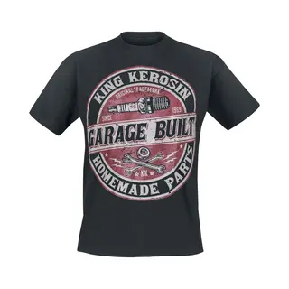 King Kerosin Garage Built T-Shirt Black