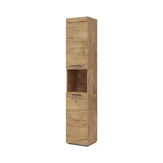 Vicco Hochschrank Luna, Eiche, 37 X 190 Cm (1-St., Badschrank)