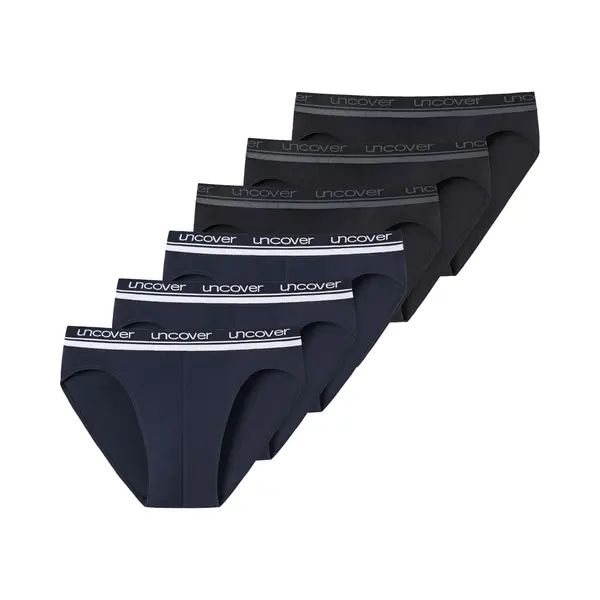 Uncover By Schiesser Slip Zwart / Offwhite thumbnail