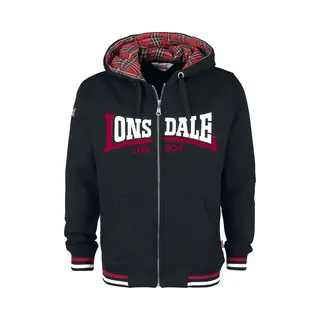 Lonsdale London Nateby Streetwear Men's Hooded Jacket Black