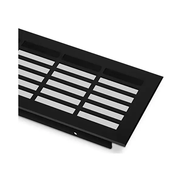 So-tech - Lüftungsgitter Lochung Eckig / Schwarz Eloxiert L, 900 Mm Schwarz Eloxiert thumbnail
