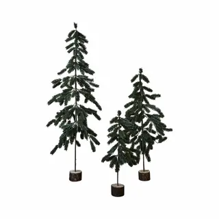 Loberon Kerstboom Set Van 3 Lorin Groen