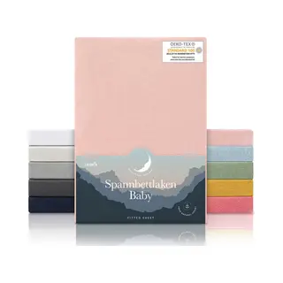 Laleni Spannbettlaken Atmungsaktives Weiches Und Wärmendes Spannbettlaken, Baumwolle, Gummizug, Rundum, (2 Stück), Kinderbett, Spielgitter, Wiege