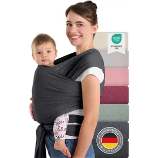 Laleni Tragetuch Für Neugeborene Bis 15kg - 100% Weiche Baumwolle, Babytragetuch Aus Baumwolle, Oeko-Tex Zertifiziert, Ab Geburt Geeignet