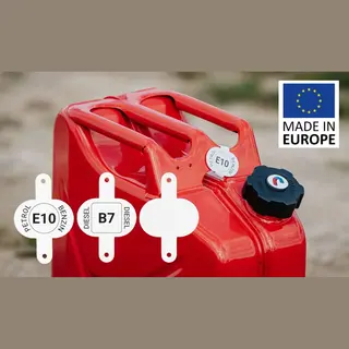 Bw® Clip Für Kraftstoffkenneichnung Für Kraftstoffkanister Metall Benzinkanister 3er Set - Benzin, Diesel, Neutral - Made In Europe