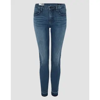 Opus Damen Slim | Slim Jeans Evita Urban Sky Blue Black, 42 L28