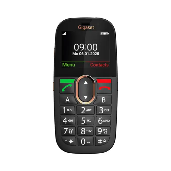 Gigaset GL695 5,87 cm (2.31") 113 g Zwart Seniorentelefoon thumbnail