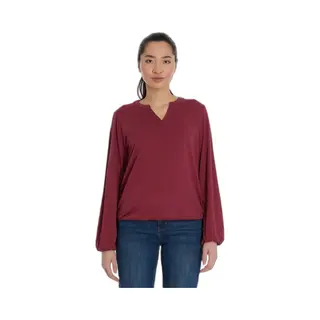 Ragwear - Blouse Santica Bordeaux Lm Dames V-hals - Maat Xl
