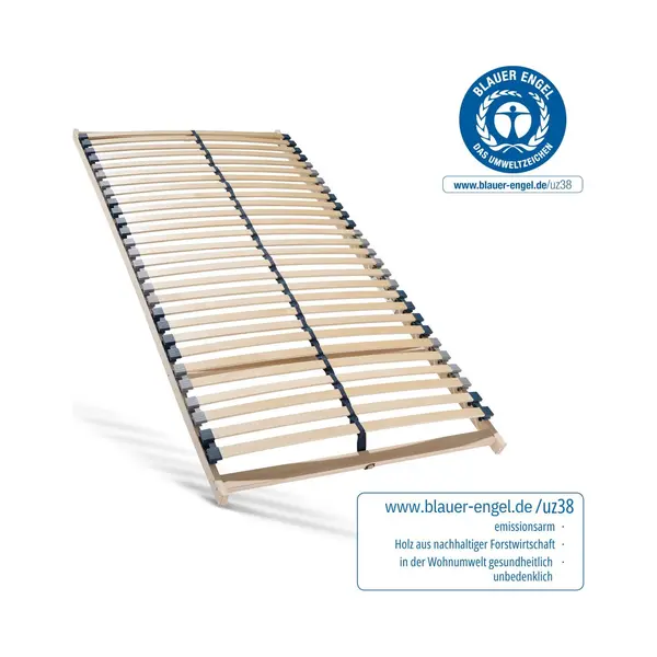 Sleepneo - Lattenbodem 70x200 - Stabiel Beukenhouten Frame - Bedbodem thumbnail