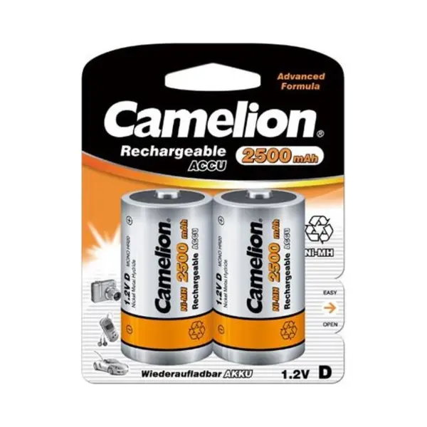 Camelion 17025220 Haushaltsbatterie Wiederaufladbare Batterie D Nickel-Metallhydrid (NiMH) thumbnail