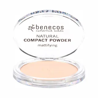 Benecos Natural Cosmetics - Compact Powder - Pressed - Matting - Vegan - Porcelain - 9g