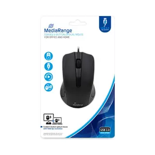 MediaRange MROS210 Maus Büro rechts Usb Typ-A Optisch 1000 Dpi