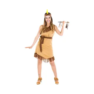 Tectake Dressforfun - Vrouwenkostuum Indianenvrouw Hope S - Verkleedkleding Kostuum Halloween Verkleden Feestkleding Carnavalskleding Carnaval Feestkledij