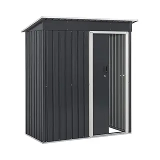 Juskys Metalen Tuinhuis S - Antraciet - Incl. Onderstel