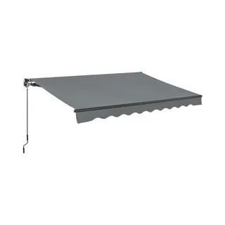 Juskys Zonnescherm / Luifel - 300 X 250 Cm - Donkergrijs Zonwering