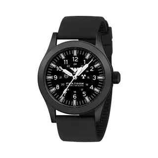 Khs Platoon Black Steel Solar | H3 Khs.Plabssf.Sb Mit Silikonband Schwarz