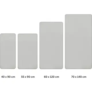 Laleni Jersey Spannbettlaken 100x100 Cm Laufstall - Oeko-Tex Zertifiziert - Baumwollbezug - Laufgitter 100x100 - Für Moseskorb Baby In Grau