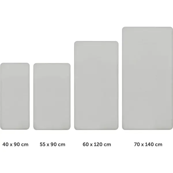 Laleni Jersey Spannbettlaken 100x100 Cm Laufstall - Oeko-Tex Zertifiziert - Baumwollbezug - Laufgitter 100x100 - Für Moseskorb Baby In Grau thumbnail