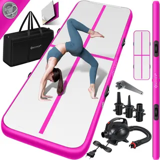 Kesser® Gymnastiekmat Opblaasbare Airtrack Fitnessmat|Yogamat, Tumblingmatten, Trainingsmat, Sportmat |Sporten & Spelen|Buiten & Binnen|incl.