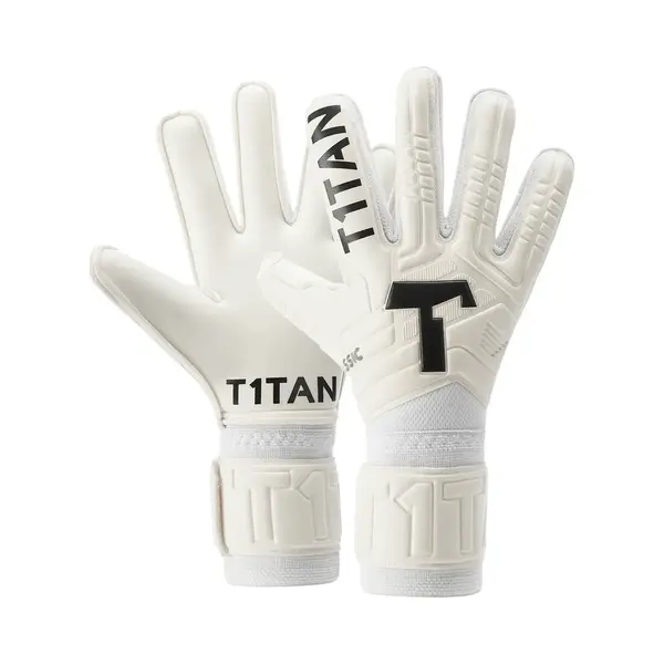 T1TAN Classic 1.0 White-Out (Fp) - Goalkeeper Gloves - With Finger Protection - Football Gloves For Goalkeepers - Size 11 thumbnail