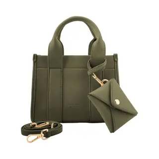 Seidenfelt Manufaktur Handtas Schoudertas Meloy Mini Tote Olive Olijfgroen