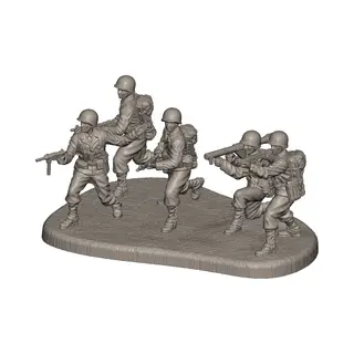 Zvezda 1/72 Wwii Us-Infanterie