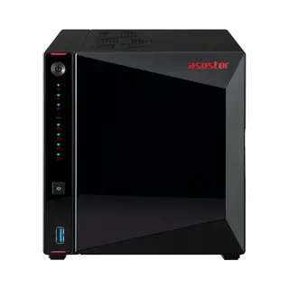 Asustor AS5404T Nas/storage server Intel® Celeron® N5105 4 Gb DDR4 0 Tb Adm Black