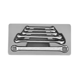 Force 5062 Tweezijdige Ringsleutelset Aantal Gereedschap, 6, Sleutelwijdte, E16 X E22, E20 X E24