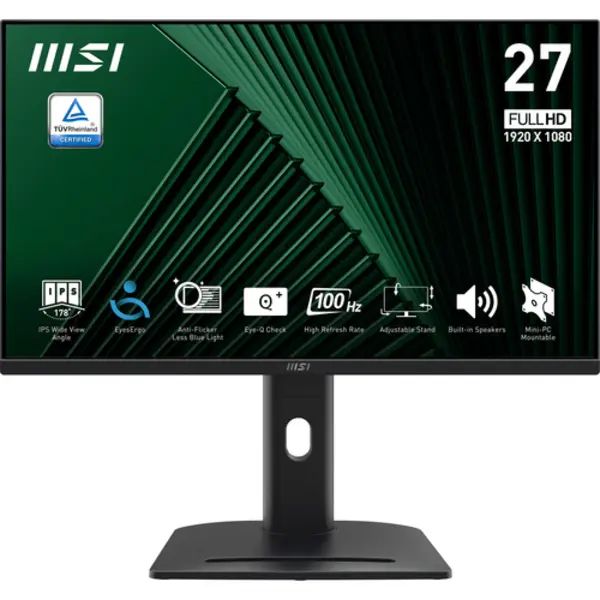 Msi Pro MP275PG Computerbildschirm 68,6 cm (27") 1920 x 1080 Pixel Full Hd Lcd Schwarz thumbnail
