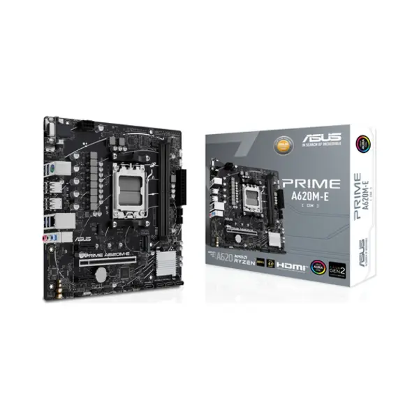 Asus Prime A620M-E-Csm Amd A620 Socket AM5 micro Atx thumbnail